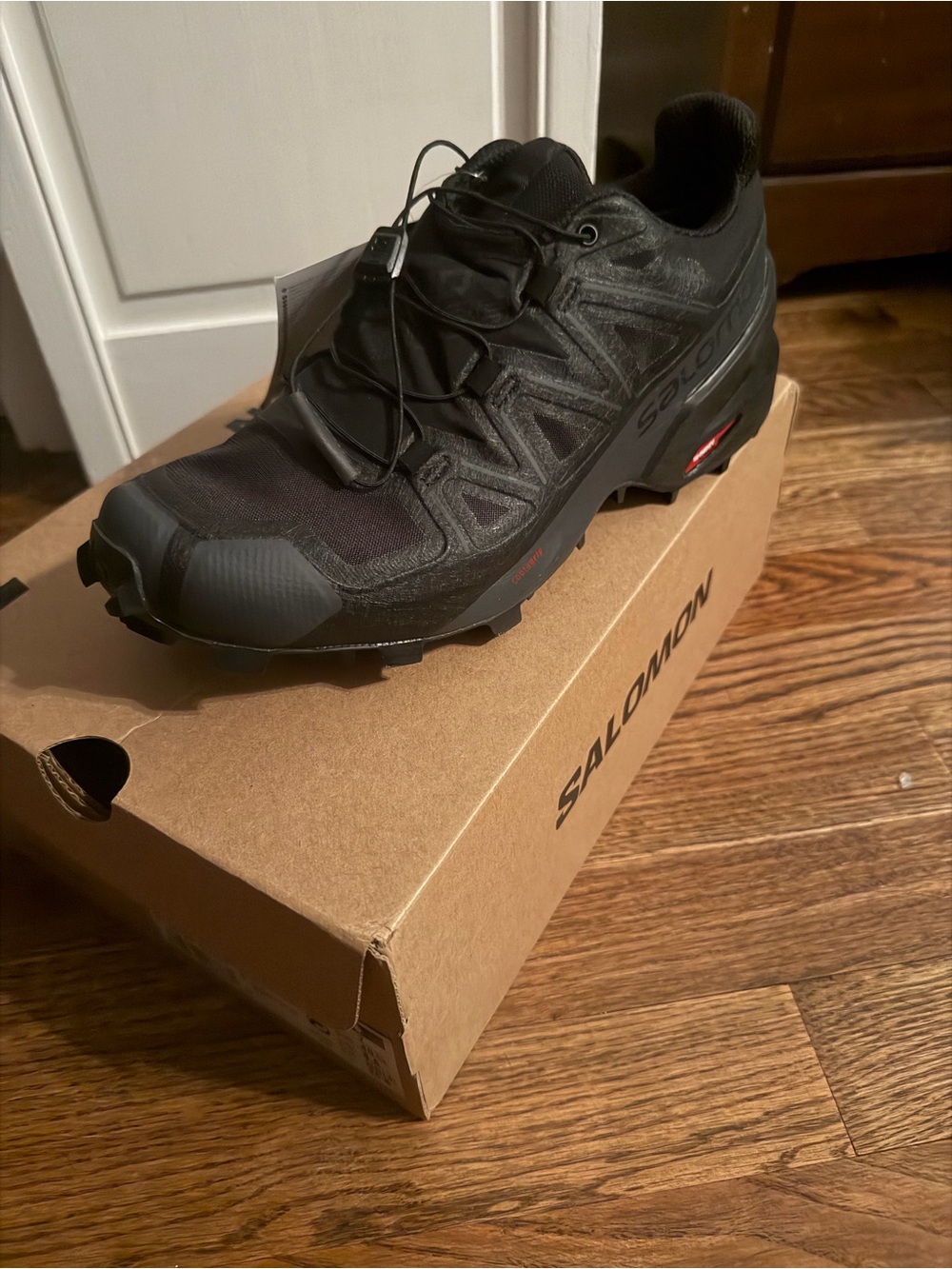 Salomon Black Women’s GTX Trail Running Shoe with Quicklace